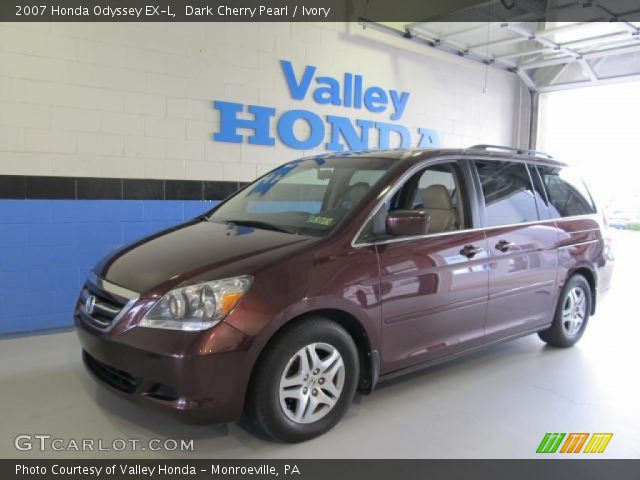 2007 Honda Odyssey EX-L in Dark Cherry Pearl