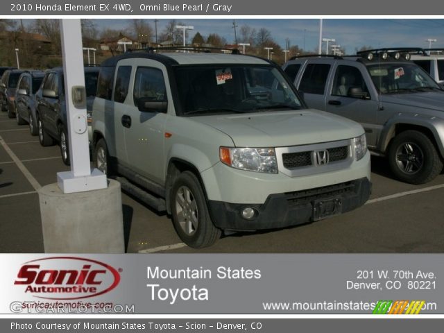 2010 Honda Element EX 4WD in Omni Blue Pearl