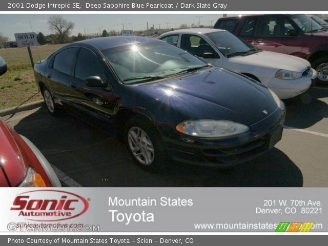 2001 Dodge Intrepid SE in Deep Sapphire Blue Pearlcoat