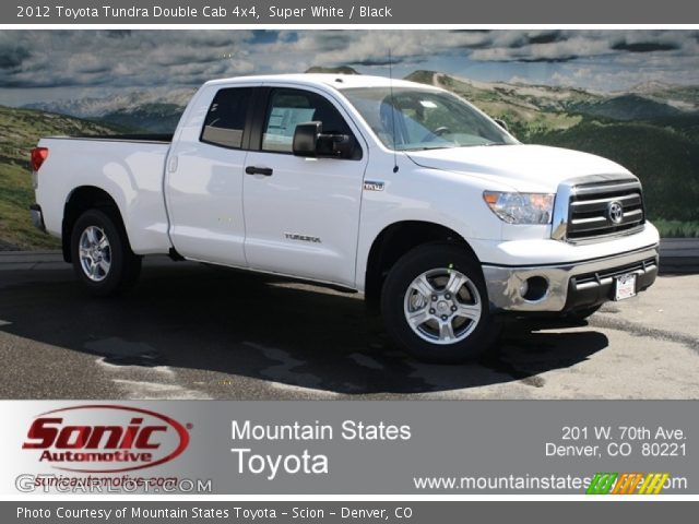 2012 Toyota Tundra Double Cab 4x4 in Super White