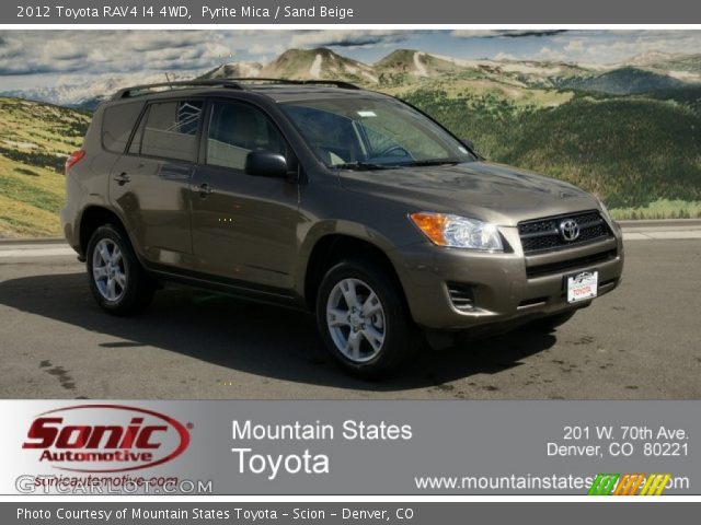 2012 Toyota RAV4 I4 4WD in Pyrite Mica