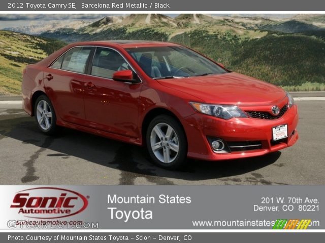 2012 Toyota Camry SE in Barcelona Red Metallic