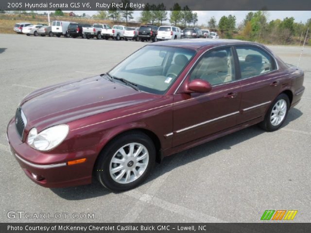 2005 Hyundai Sonata GLS V6 in Ruby Red