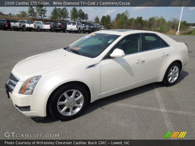 2008 Cadillac CTS Sedan in White Diamond Tri-Coat