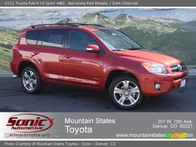 2012 Toyota RAV4 V6 Sport 4WD in Barcelona Red Metallic