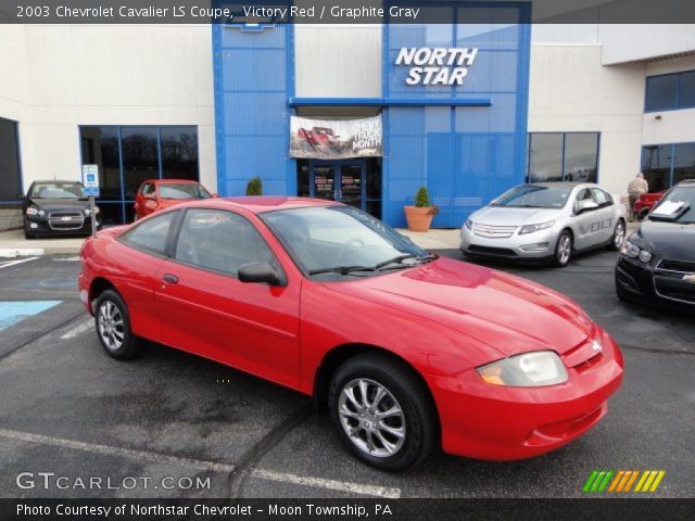 2003 Chevrolet Cavalier LS Coupe in Victory Red