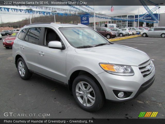 2012 Hyundai Santa Fe SE V6 in Moonstone Silver