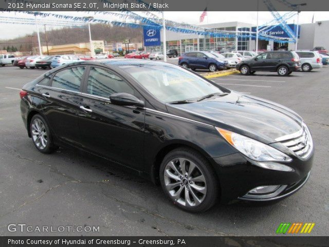 2012 Hyundai Sonata SE 2.0T in Midnight Black