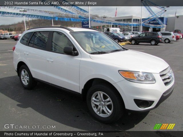 2012 Hyundai Santa Fe GLS AWD in Glacier White