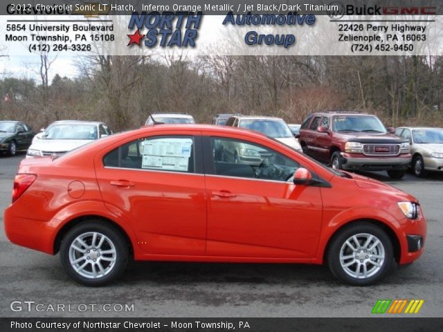 2012 Chevrolet Sonic LT Hatch in Inferno Orange Metallic