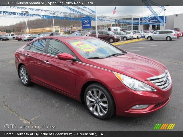 2012 Hyundai Sonata SE in Sparkling Ruby Red