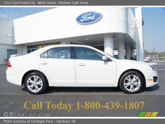 2012 Ford Fusion SE in White Suede