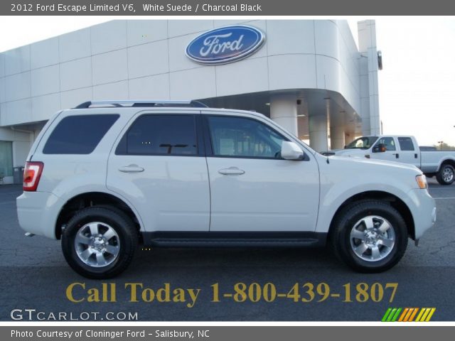 2012 Ford Escape Limited V6 in White Suede
