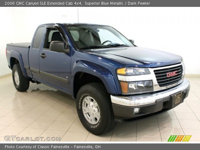 2006 GMC Canyon SLE Extended Cab 4x4 in Superior Blue Metallic