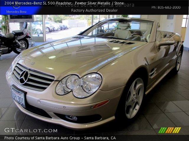 2004 Mercedes-Benz SL 500 Roadster in Pewter Silver Metallic