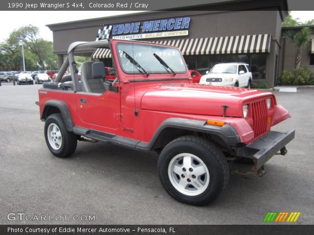 1990 Jeep Wrangler S 4x4 in Colorado Red