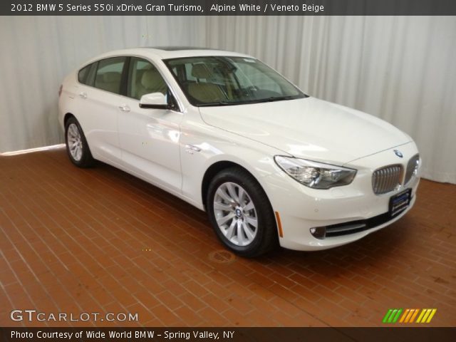 2012 BMW 5 Series 550i xDrive Gran Turismo in Alpine White