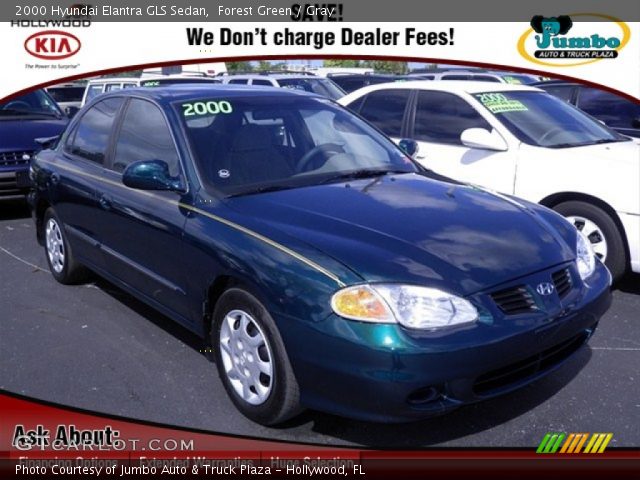 2000 Hyundai Elantra GLS Sedan in Forest Green