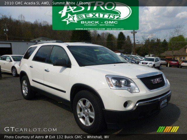 2010 GMC Acadia SL AWD in Summit White