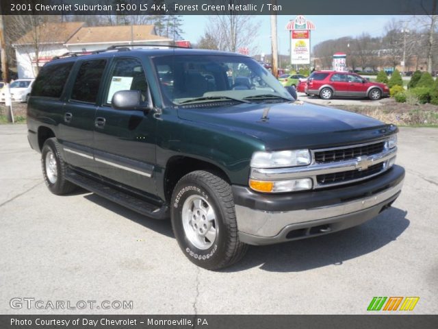 2001 Chevrolet Suburban 1500 LS 4x4 in Forest Green Metallic