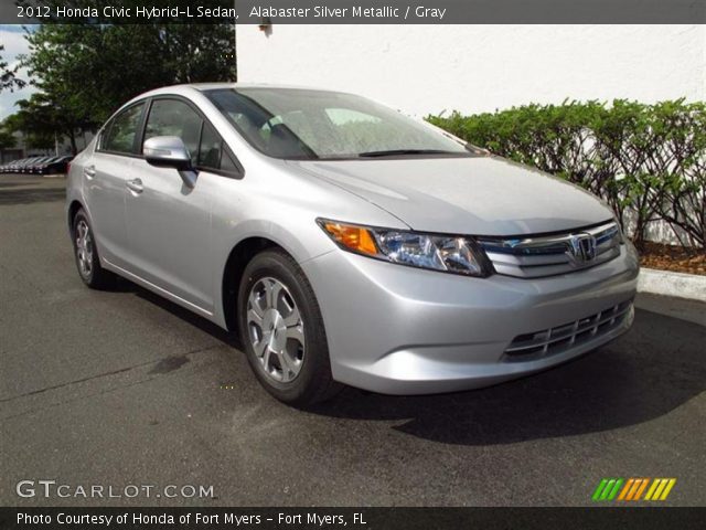 2012 Honda Civic Hybrid-L Sedan in Alabaster Silver Metallic
