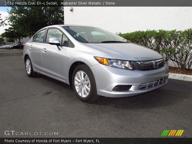 2012 Honda Civic EX-L Sedan in Alabaster Silver Metallic