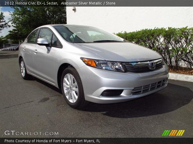 2012 Honda Civic EX-L Sedan in Alabaster Silver Metallic