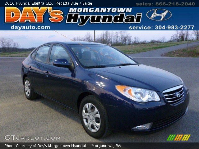 2010 Hyundai Elantra GLS in Regatta Blue