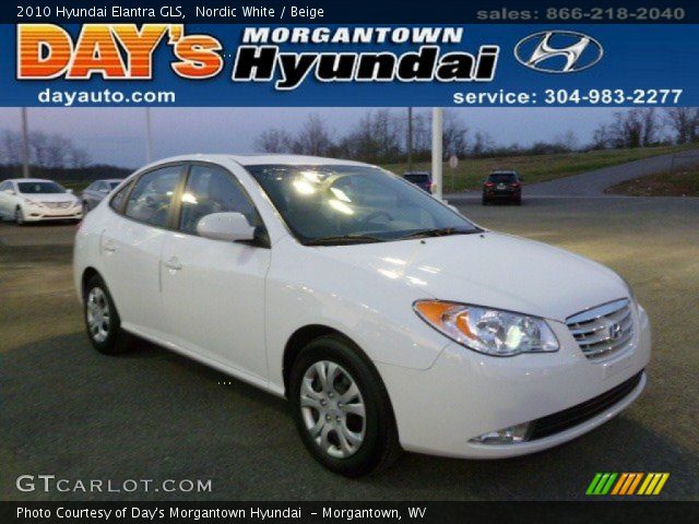 2010 Hyundai Elantra GLS in Nordic White