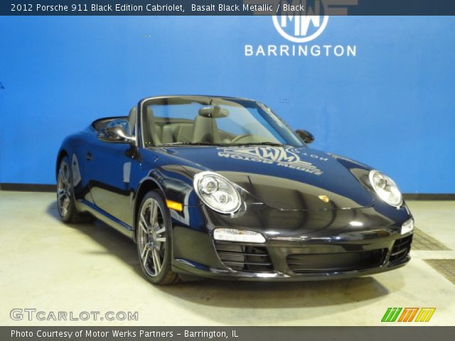 2012 Porsche 911 Black Edition Cabriolet in Basalt Black Metallic