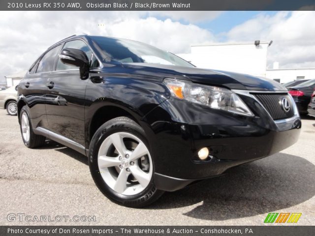 2010 Lexus RX 350 AWD in Obsidian Black