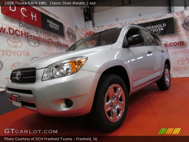 2008 Toyota RAV4 4WD in Classic Silver Metallic