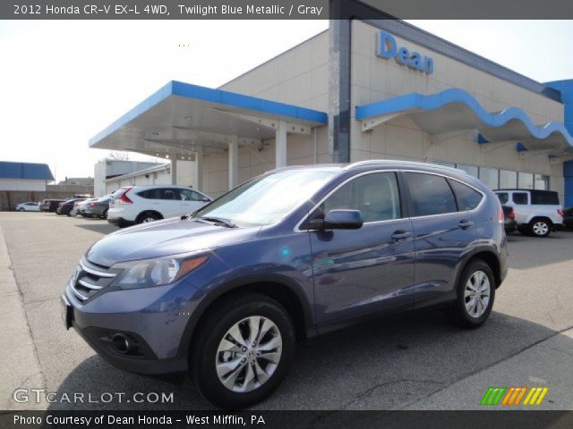 2012 Honda CR-V EX-L 4WD in Twilight Blue Metallic
