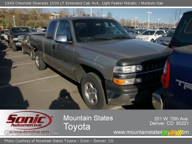 1999 Chevrolet Silverado 1500 LT Extended Cab 4x4 in Light Pewter Metallic