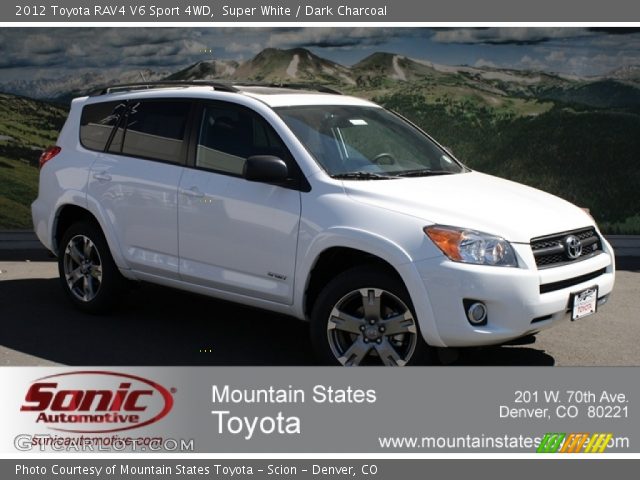 2012 Toyota RAV4 V6 Sport 4WD in Super White