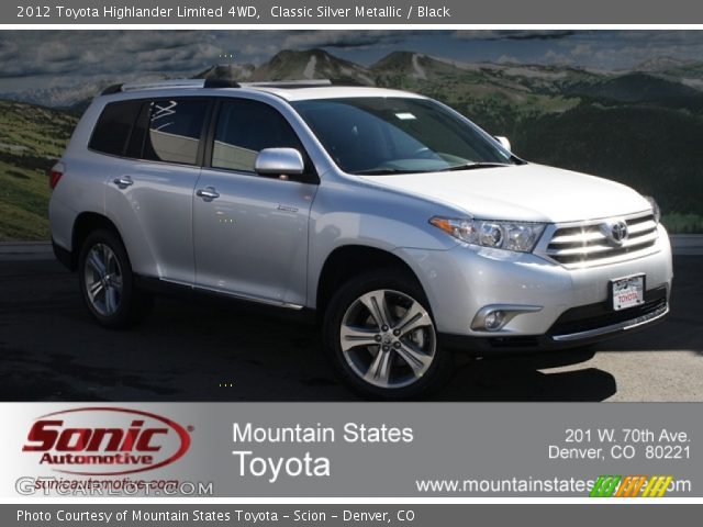 2012 Toyota Highlander Limited 4WD in Classic Silver Metallic