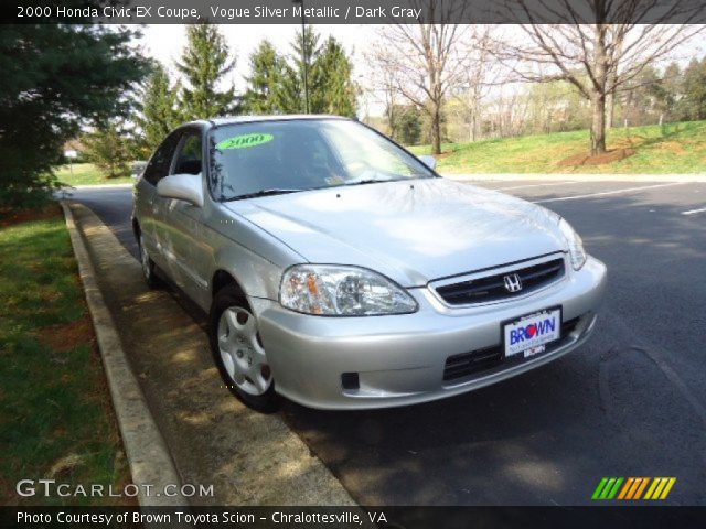 2000 Honda Civic EX Coupe in Vogue Silver Metallic