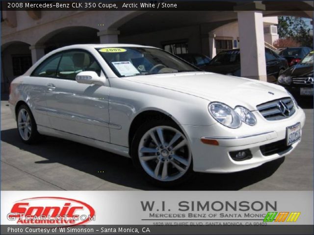 2008 Mercedes-Benz CLK 350 Coupe in Arctic White