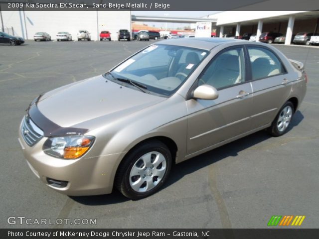 2009 Kia Spectra EX Sedan in Sand Beige Metallic
