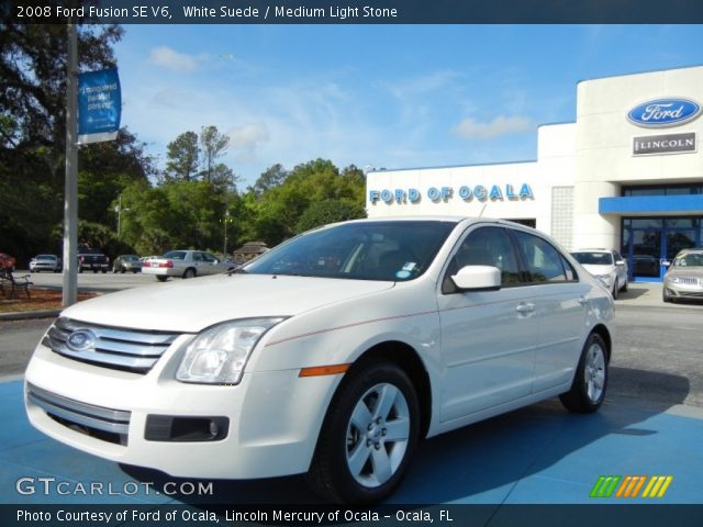2008 Ford Fusion SE V6 in White Suede