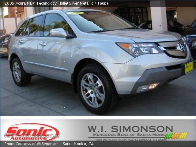 2009 Acura MDX Technology in Billet Silver Metallic