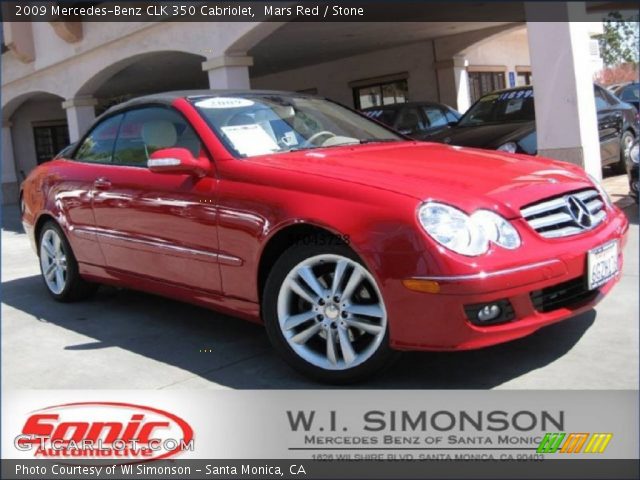 2009 Mercedes-Benz CLK 350 Cabriolet in Mars Red