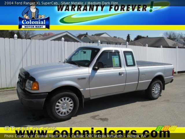 2004 Ford Ranger XL SuperCab in Silver Metallic