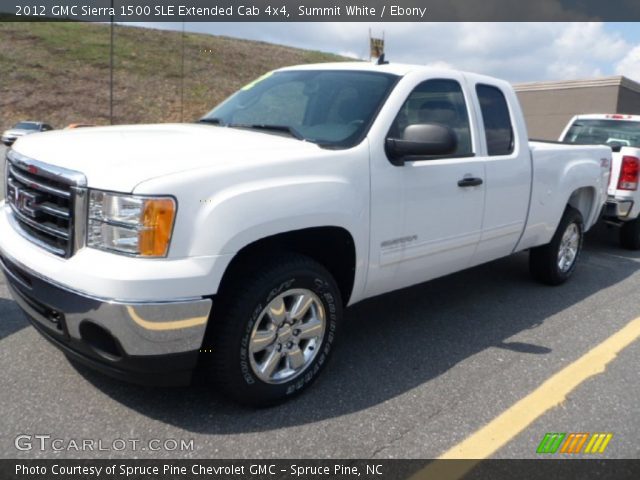 2012 GMC Sierra 1500 SLE Extended Cab 4x4 in Summit White