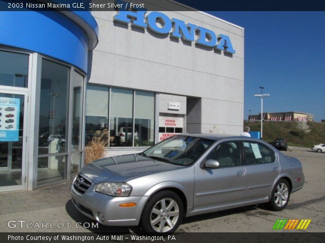 2003 Nissan Maxima GLE in Sheer Silver