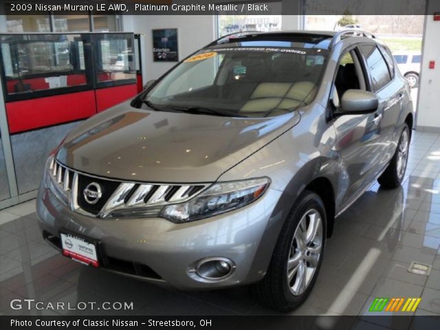 2009 Nissan Murano LE AWD in Platinum Graphite Metallic