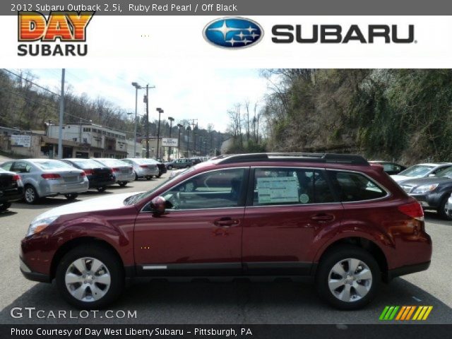 2012 Subaru Outback 2.5i in Ruby Red Pearl
