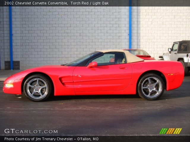 2002 Chevrolet Corvette Convertible in Torch Red
