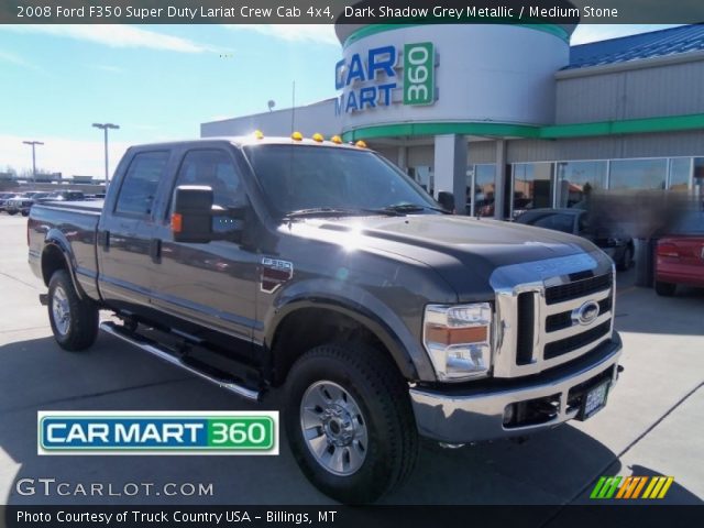 2008 Ford F350 Super Duty Lariat Crew Cab 4x4 in Dark Shadow Grey Metallic