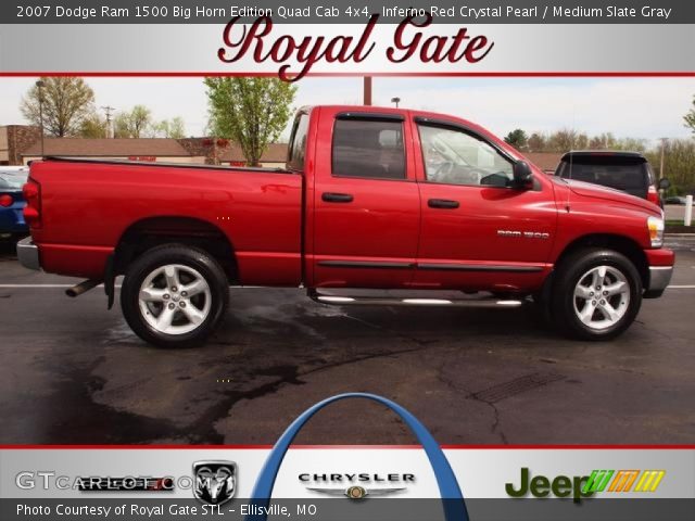 2007 Dodge Ram 1500 Big Horn Edition Quad Cab 4x4 in Inferno Red Crystal Pearl